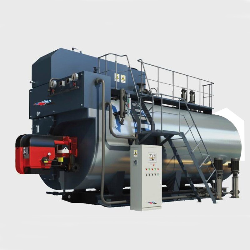 Chaudière à vapeur à condensation alimentée au gaz et au fioul